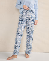WIND MULTI ORGANIC COTTON POPLIN TIE DYE SLEEP PANTS | Talbots online