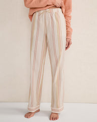 PALOMA MLTI FLAVIO STRIPE ORGANIC COTTON POPLIN MIXED STRIPE SLEEP PANTS | Talbots on sale