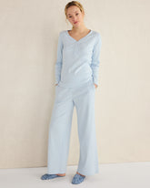 HERON HEATHER|SAND HEATHER|WHITE ORGANIC COTTON RIB KNIT HENLEY | Talbots for sale