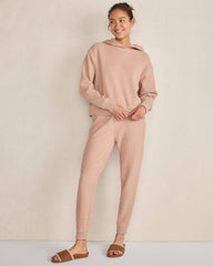 FAWN HEATHER|GARMENT DYE DRAGONFLY|GARNET|LT STONE|COLORADO CLAY HTHR ORGANIC COTTON WAFFLE JOGGER | Talbots outlet