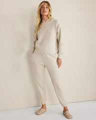 FAWN HEATHER|GARMENT DYE DRAGONFLY|GARNET|LT STONE|COLORADO CLAY HTHR ORGANIC COTTON WAFFLE JOGGER | Talbots US