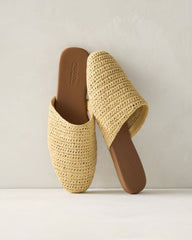 NATURAL STRAW MULES | Talbots online
