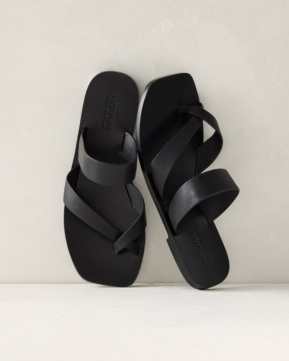 BLACK CRISS CROSS STRAPPY SANDAL | Talbots online