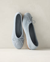 GLACIER LAKE|VETIVER SUEDE BALLET FLATS | Talbots US