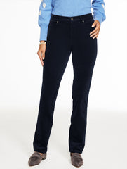 BLACK|BLUE SLATE|CARAMEL|CLASSIC RED|DARK AUBERGINE|INDIGO BLUE|IVORY|PINE GROVE|RICH BURGUNDY|SEAWEED|WREN GREY STRAIGHT LEG STRETCH CORDUROY PANTS | Talbots online