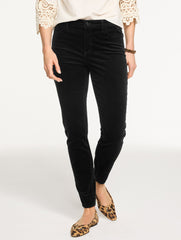 BLACK|IVORY STRETCH CORDUROY LEGGINGS | Talbots discount