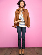 ACORN BROWN BRUSHED KNIT JACKET | Talbots outlet