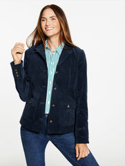 INDIGO|PINE GROVE VELVETEEN JACKET | Talbots for sale