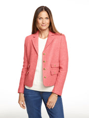 DARK WALNUT|IVORY|MAUVE GLOW BERKSHIRE WOOL LADY JACKET | Talbots online
