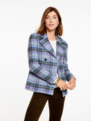 LILAC MULTI FESTIVAL PLUSH WOOL BLEND PEACOAT | Talbots near me