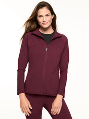 RICH BURGUNDY OUT & ABOUT JACKET - LASER CUT | Talbots US