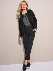 BLACK|INDIGO AIRKNIT STRETCH JOGGERS | Talbots on sale