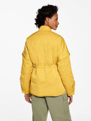 CITRON YELLOW ZIP-OFF SLEEVE WOVEN JACKET | Talbots discount