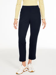 BLACK|INDIGO BLUE OUT & ABOUT STRAIGHT LEG PANTS | Talbots on sale