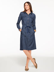 FAIRFIELD WASH TIE WAIST DENIM SHIRTDRESS - FAIRFIELD WASH | Talbots near me