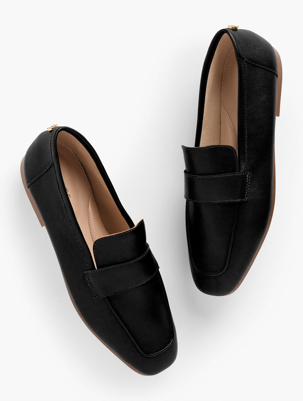 BLACK|BURNT OLIVE|HAVANA TAN AUDREY NAPPA LOAFERS | Talbots outlet