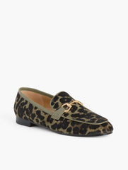 BURNT OLIVE MULTI KATELYN CALF HAIR LOAFERS | Talbots sale