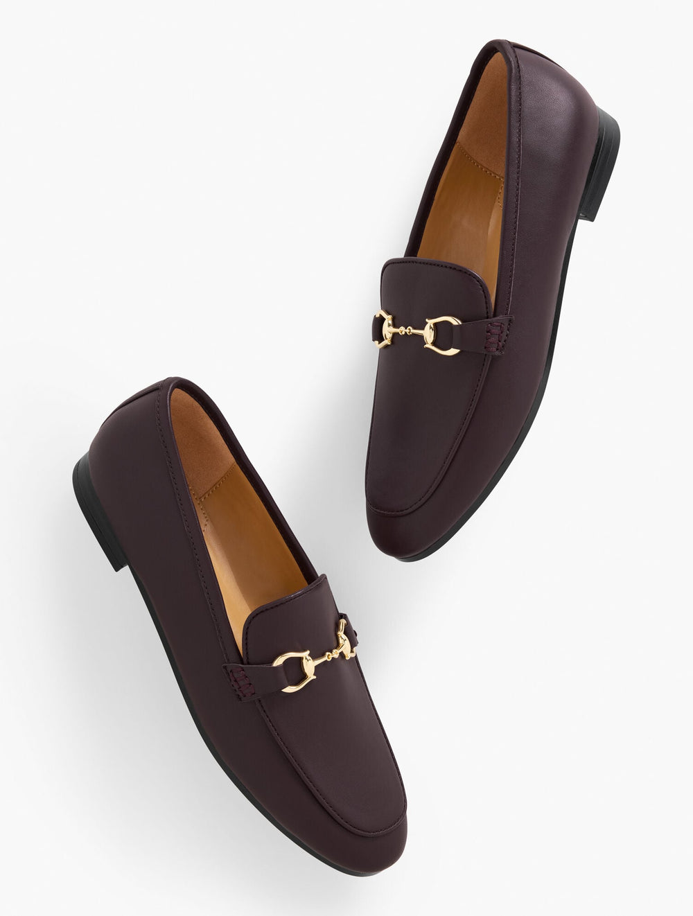 BLACK|BRIGHT APPLE|DEEP BURGUNDY KATELYN NAPPA LOAFERS | Talbots outlet