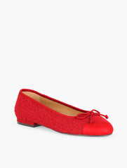 BRIGHT APPLE MULTI MADISON BALLET FLATS – GARDEN TWEED | Talbots sale