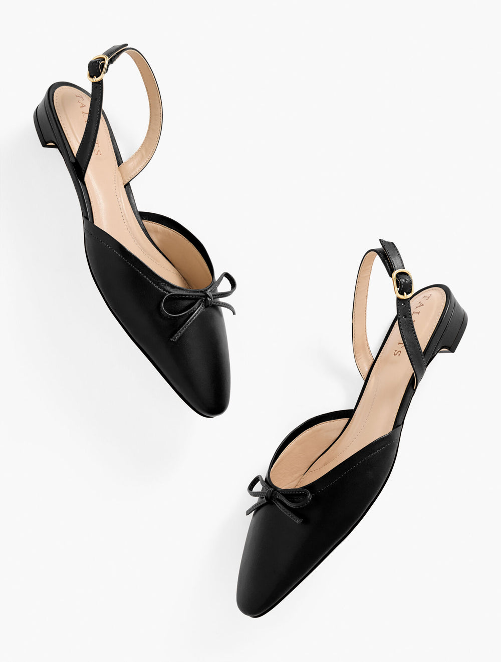 BLACK|HAVANA TAN SHELBY NAPPA SLINGBACK FLATS | Talbots near me