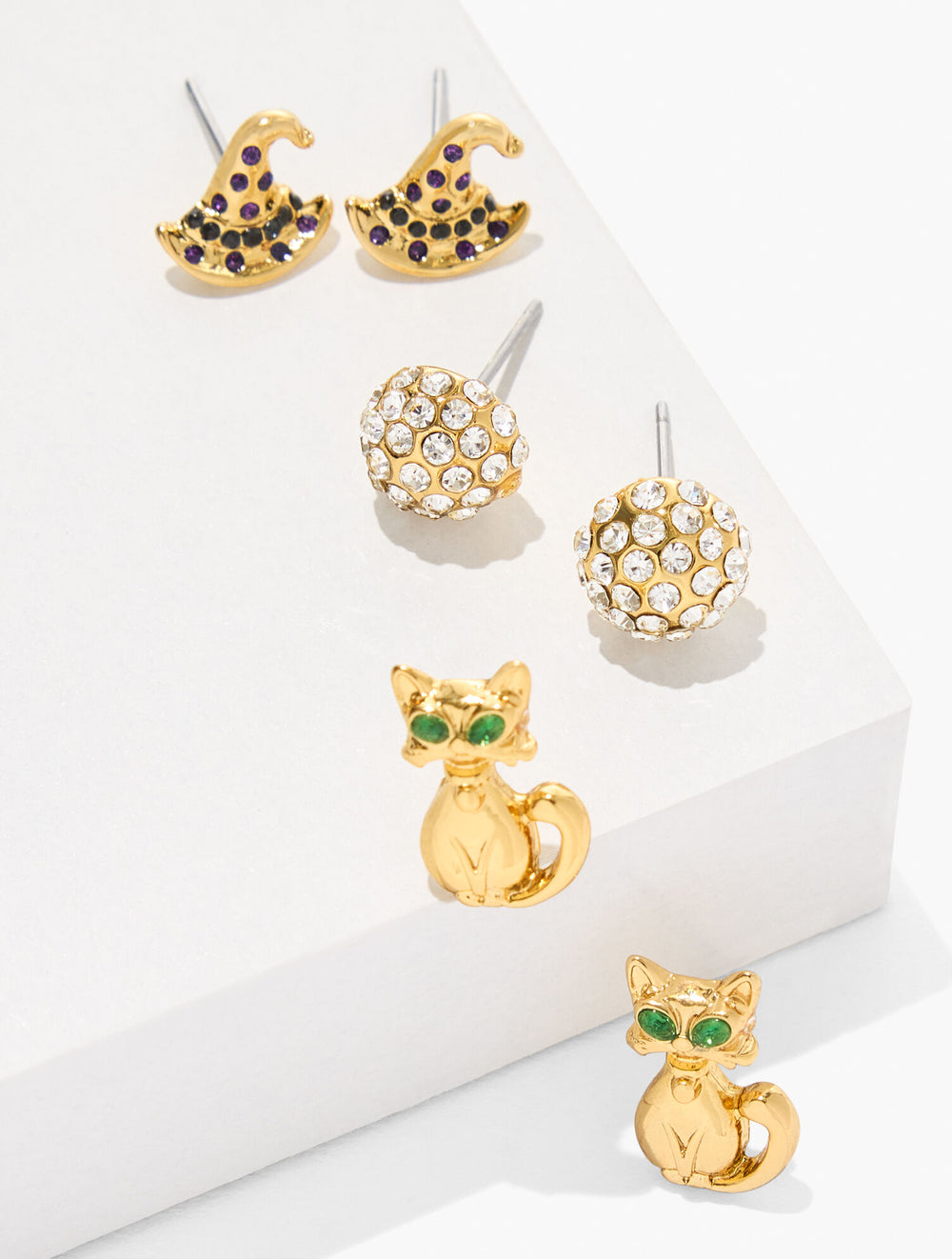 GOLD HALLOWEEN CHARM STUD EARRING SET | Talbots US