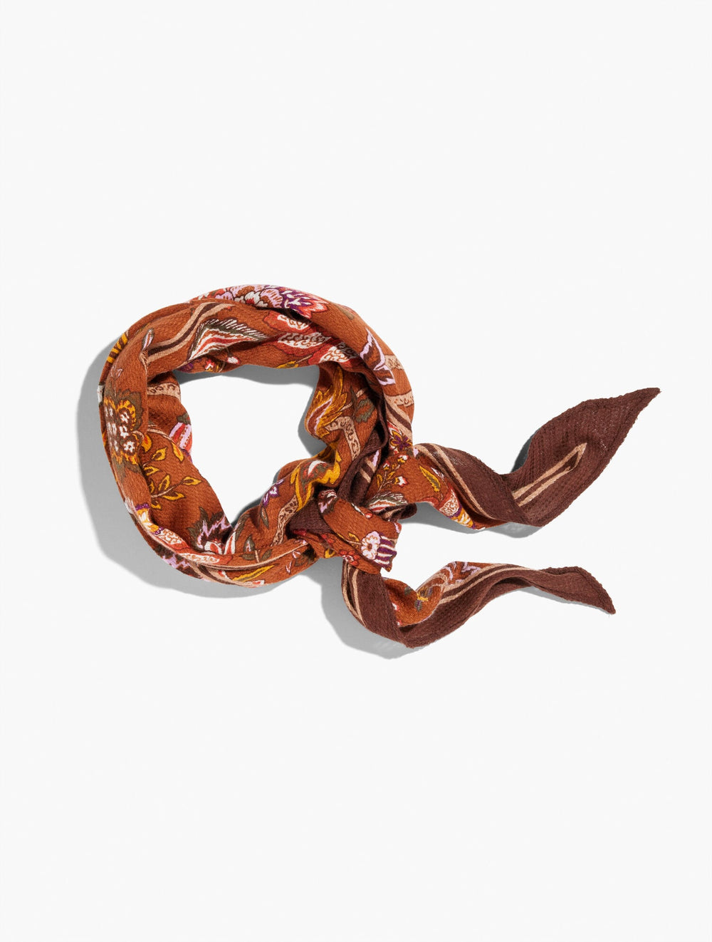ACORN BROWN BLOOMING JACOBEAN DIAMOND SCARF | Talbots near me