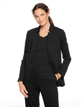 BLACK|PINE GROVE LUXE PONTE SINGLE BUTTON BLAZER | Talbots discount