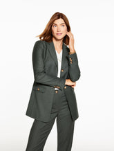 DARK GREEN|DEEPEST CHOCOLATE LUXE ITALIAN FLANNEL BLAZER | Talbots online