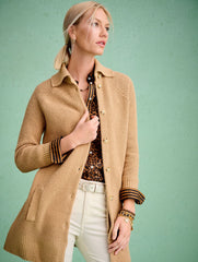 RICH BURGUNDY|TOASTED COCONUT TEXTURED COATIGAN | Talbots near me