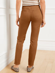 BLUEBERRY|SIERRA BROWN SLIM ANKLE JEANS - PIECE DYED | Talbots near me