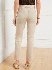 OAT SLIM STRAIGHT ANKLE JEANS | Talbots on sale