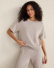 TULE FOG VISCOSE BLEND CREWNECK TEE | Talbots outlet