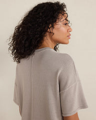 TULE FOG VISCOSE BLEND CREWNECK TEE | Talbots outlet
