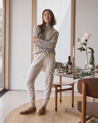 BLACKCURRANT HTHR|DRIFTWOOD HTHR|MEDIUM GREY HTHR|NIMBUS|SHORE CASHMERE CARGO JOGGERS | Talbots on sale