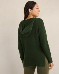 NORI ORGANIC COTTON SHAKER STITCH HOODIE | Talbots US