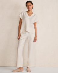 FULL MOON|VETIVER LUXE MODAL V-NECK TOP | Talbots US