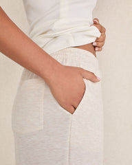 ENOKI HTHR LIGHTWEIGHT FLEECE PLEATED PANTS | Talbots sale