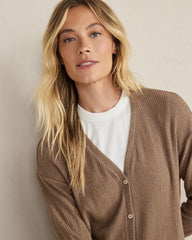 DRIFTWOOD BRUSHED RIB KNIT LONG SLEEVE DUSTER | Talbots discount