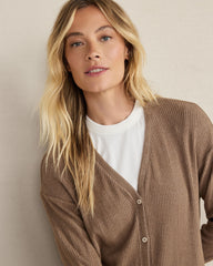 DRIFTWOOD BRUSHED RIB KNIT LONG SLEEVE DUSTER | Talbots online