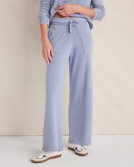 GARMENT DYE NIGHTFALL|GARMENT DYE WAVE|IVORY|STEEL BLUE|TULE FOG ORGANIC COTTON KNIT WIDE LEG PANTS | Talbots near me