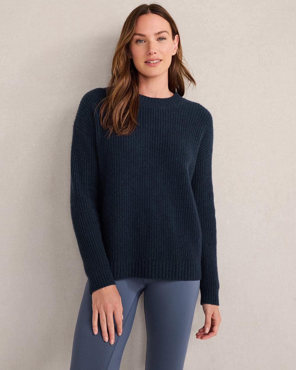 FRESH CREAM|MEDIUM GREY HTHR|MESA HTHR|STILLWATER BLUE HTHR|TWILIGHT CASHMERE SHAKER STITCH CREWNECK SWEATER | Talbots discount