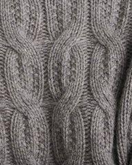 BLACKCURRANT HTHR|MEDIUM GREY HTHR|PIGNOLI HTHR|RADICCHIO HTHR CASHMERE CABLE COLLARED SWEATER | Talbots US