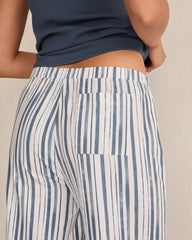 IVORY/INDIGO STRIPE ORGANIC COTTON JERSEY PAINTED STRIPE PAJAMA PANTS | Talbots near me