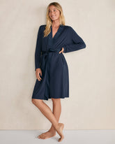 TRUE NAVY|BEGONIA CALM & COOL ROBE | Talbots near me