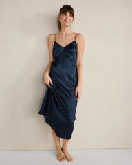 BLACK|BLACKCURRANT|BURGUNDY BERRY|HUNTER|TRUE NAVY WASHABLE SILK PLEATED CHEMISE | Talbots discount