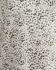 IVORY/OLIVE ANIMAL DOT ORGANIC COTTON JERSEY ANIMAL DOT SLEEP DRESS | Talbots online