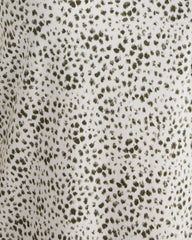 IVORY/OLIVE ANIMAL DOT ORGANIC COTTON JERSEY ANIMAL DOT PAJAMA PANTS | Talbots discount