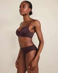BLACK|CAFE MOCHA|CHOCOLATE PLUM|SEPIA ROSE EVERYDAY LIFT BALCONETTE BRA | Talbots online