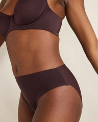 BLACK|CAFE MOCHA|CHOCOLATE PLUM|SEPIA ROSE INVISIBLE COMFORT HIGH LEG BRIEF | Talbots outlet