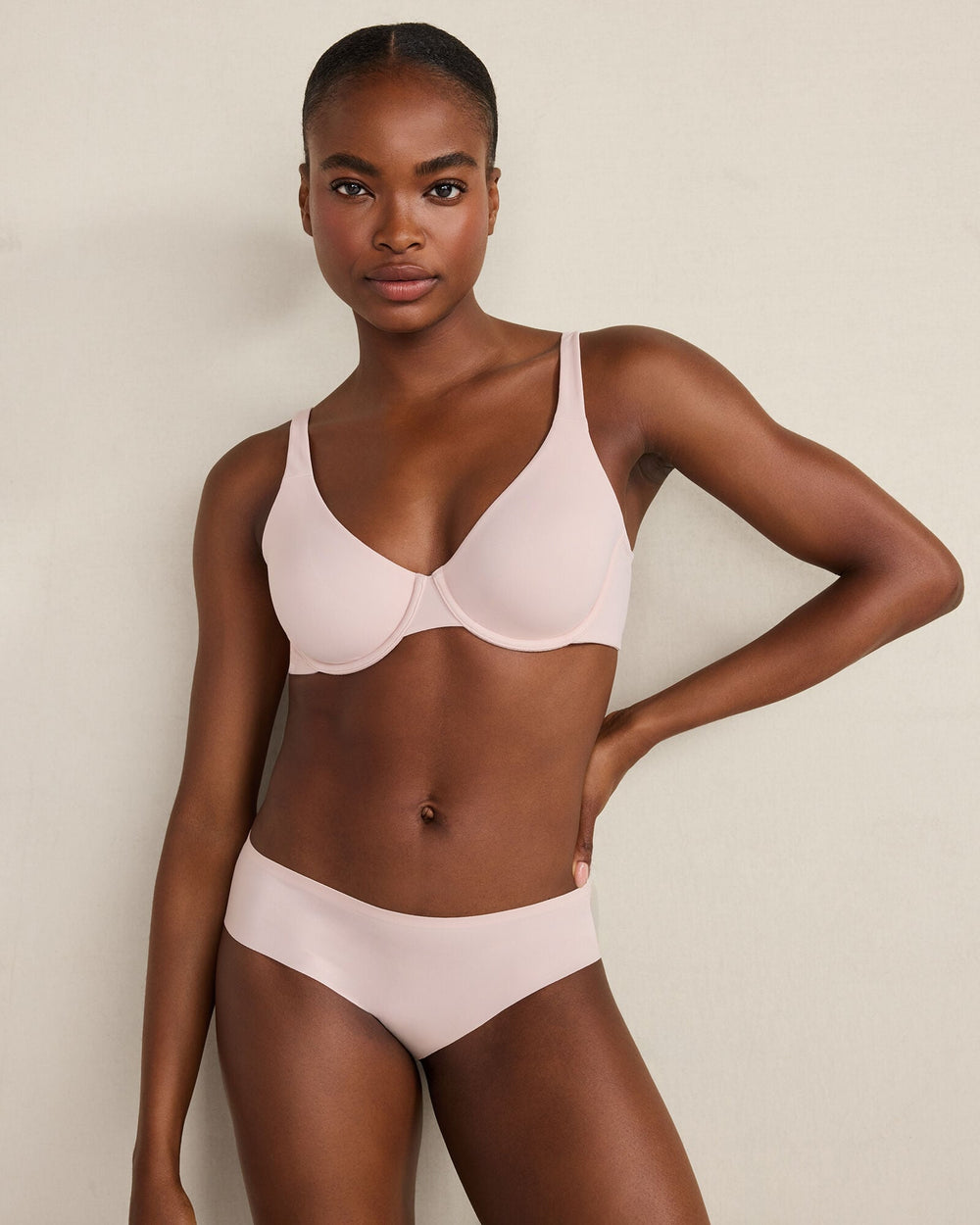 BLACK|CAFE MOCHA|CHOCOLATE PLUM|SEPIA ROSE INVISIBLE COMFORT BIKINI | Talbots on sale